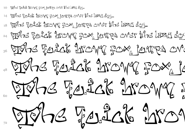 Farewell Eternity font waterfall